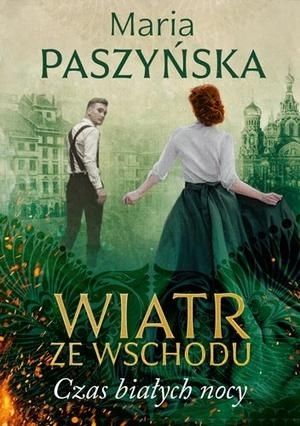 Zielona okładka a na jej tle po lewo pałac i męzczyzna a po prawo kobieta i cerkierkiew. Ona w białej bluzce i w zielonej długiej spódnicy.